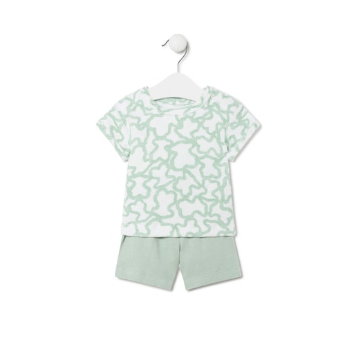 Terry cloth baby outfit in Kaos mist