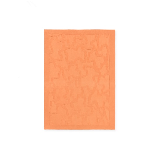 Reversible baby blanket in Nilo Kaos orange