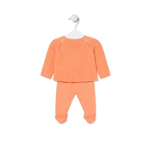 Conjunto de bebé Tricot Naranja