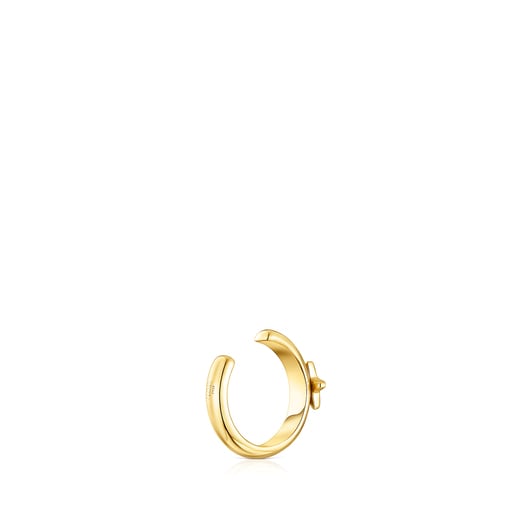 Earcuff con placcatura in oro 18 kt su argento e stella di diamanti Nocturne