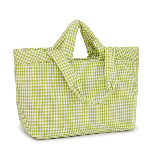 Μεγάλη τσάντα-καλάθι TOUS Carol Vichy σε πράσινο χρώμα