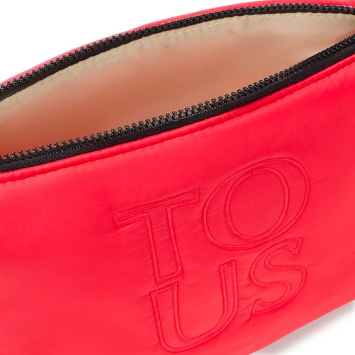 Coral-colored TOUS Balloon Soft Toiletry bag
