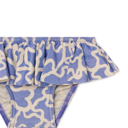 Bañador culetín de niña Glit lila | TOUS