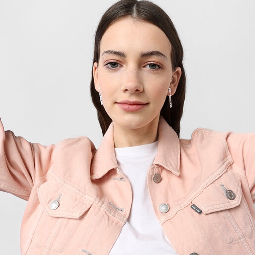 עגילי TOUS Bear Row מכסף עם צלליות דובונים