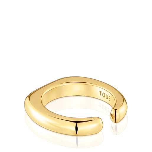 18kt gold plating over silver open Ring Line