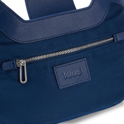 Small navy blue leather Tote bag TOUS Sun