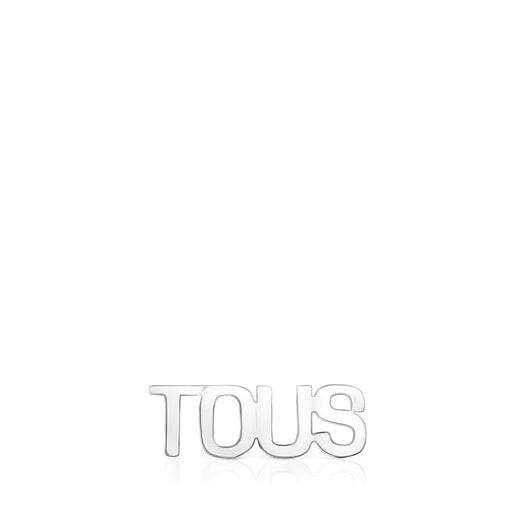 Silver 1/2 Earring Logo | TOUS