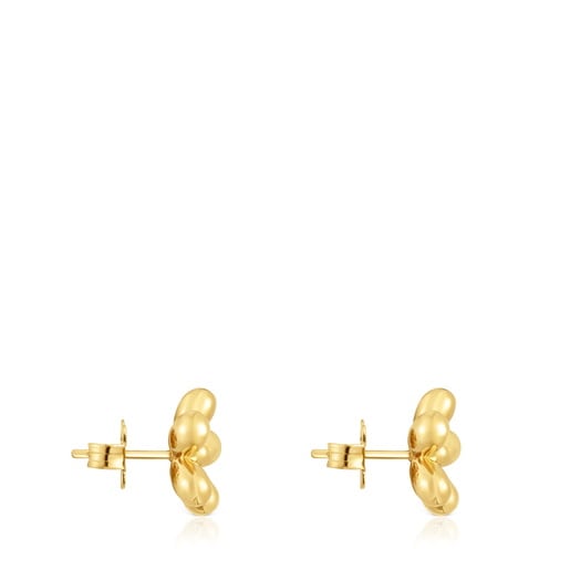 Flower Earrings with 18kt gold plating over silver Daisy | TOUS