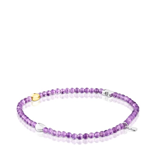 Silver vermeil and amethyst TOUS Joy Bits bracelet