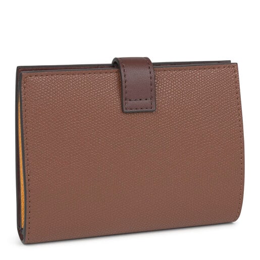 Small brown and mustard TOUS Essential Wallet
