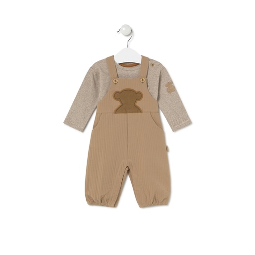 Boys outfit in Brown beige