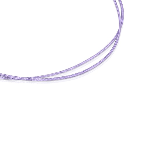 Collier TOUS Nylon Basics en nylon lilas