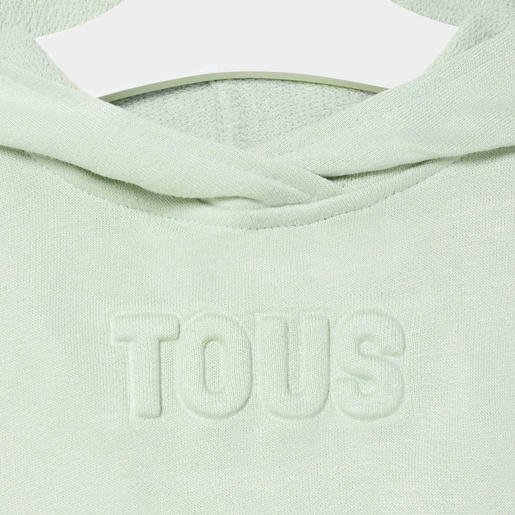 Vestido de bebé niña con capucha Classic bruma