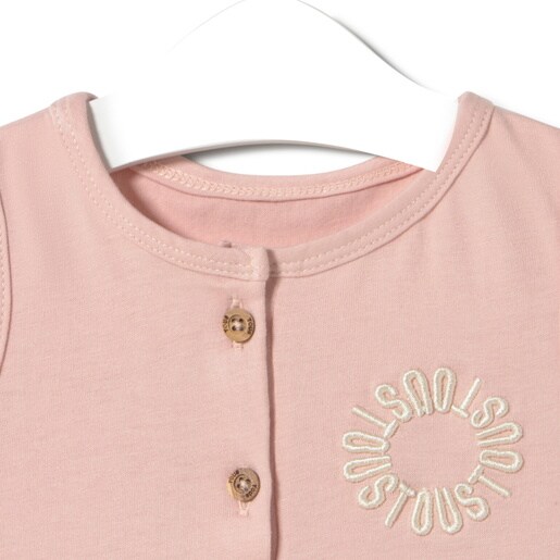 Pelele corto de bebé Classic rosa