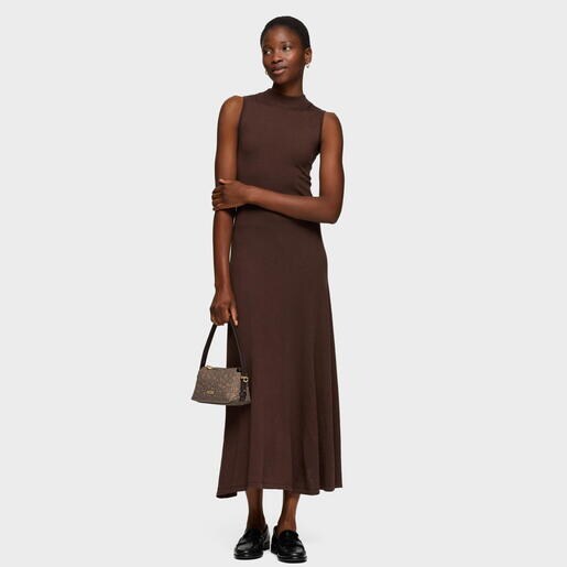 Mini bolso marrón Kaos Mini Lines