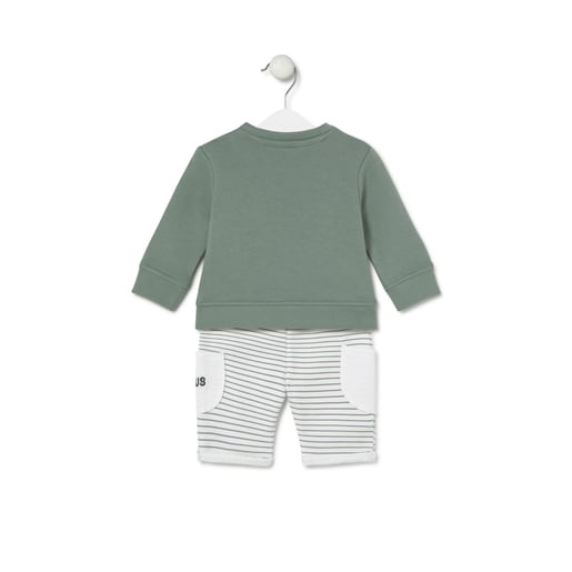 Baby set in Soft green