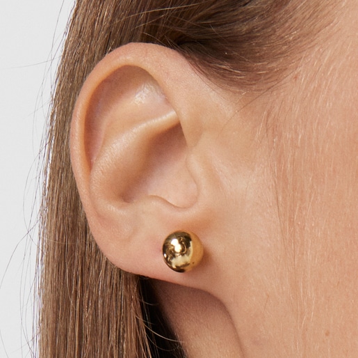 עגילי Plump מוורמיל כסף בשילוב אבני חן