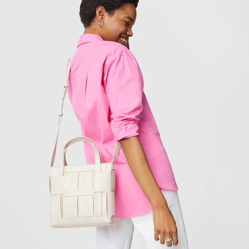 Бежевая сумка-кроссбоди среднего размера TOUS Damas