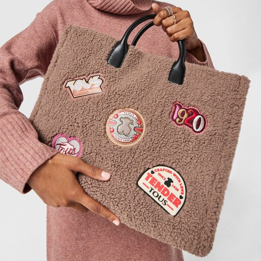 Сумка-шоппер Amaya Joy цвета таупа большого размера