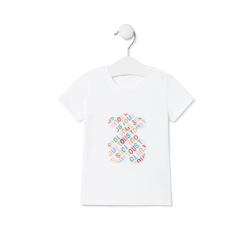 Camiseta de playa de niña Logo multicolor
