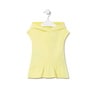 Baby girls hooded dress in Classic yellow