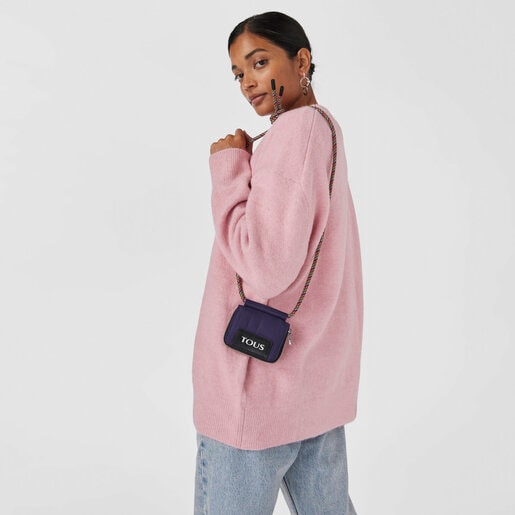 パープルのハンギングコインパース TOUS Empire Padded