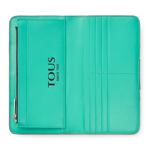 Medium brown and turquoise TOUS Damas Wallet