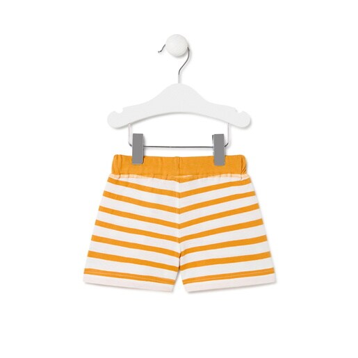 Boys striped Bermudas in Casual yellow