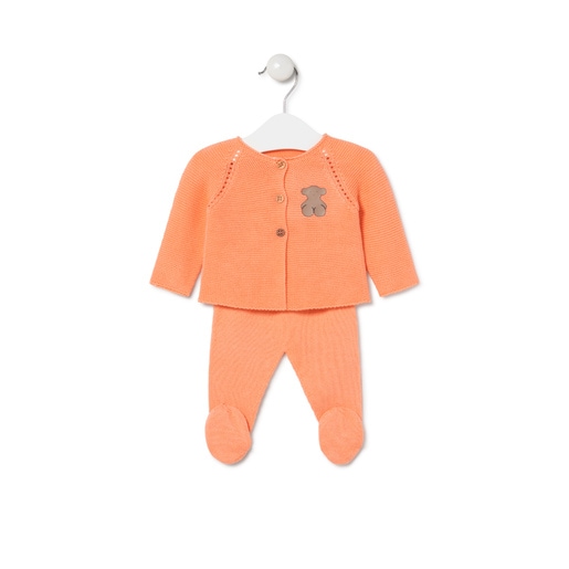 Conjunto de bebé Tricot Naranja