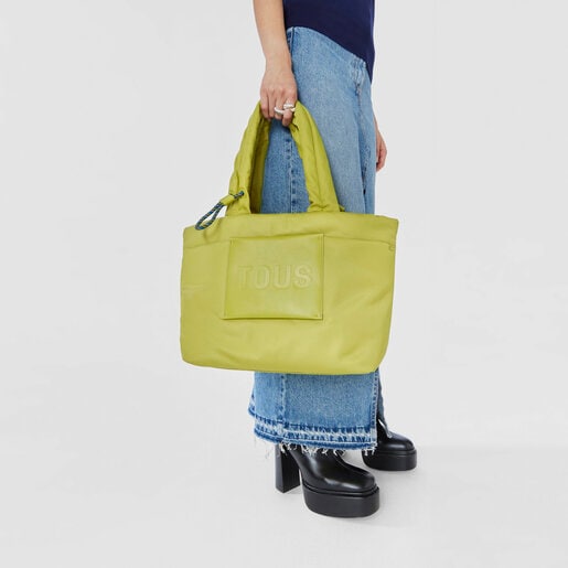 תיק סל TOUS Marina גדול בצבע ירוק ליים