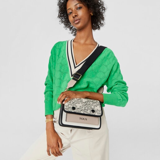 Small beige TOUS Kaos Mini Evolution Audree Crossbody bag