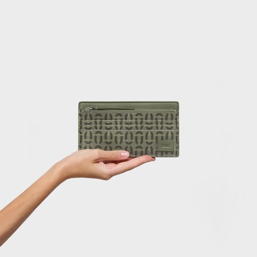 Billetera grande caqui TOUS Double Way Manifesto