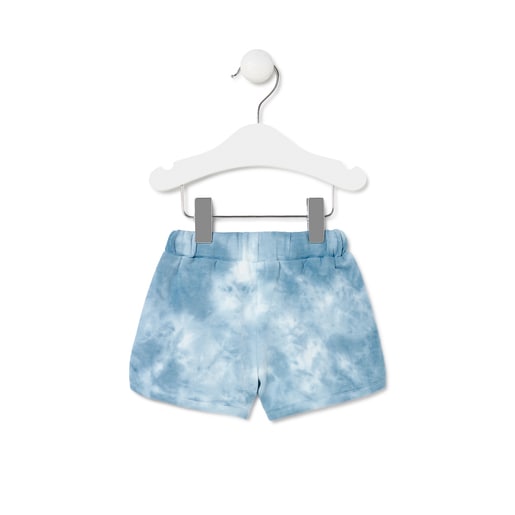 Shorts per a nena tie-dye Casual blau