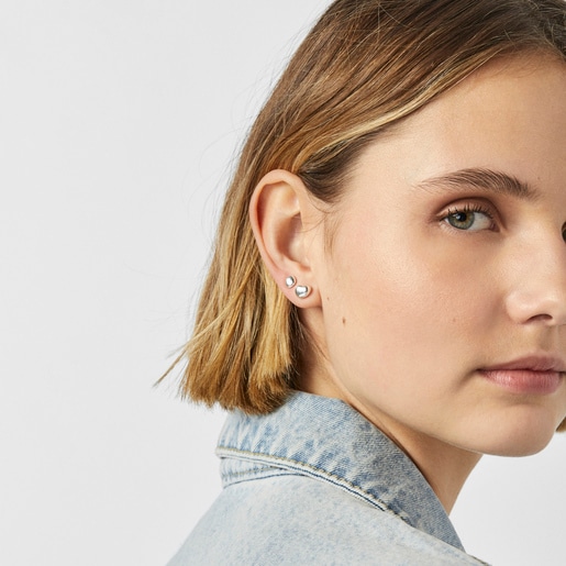 עגילי TOUS Joy Bits גליים מכסף