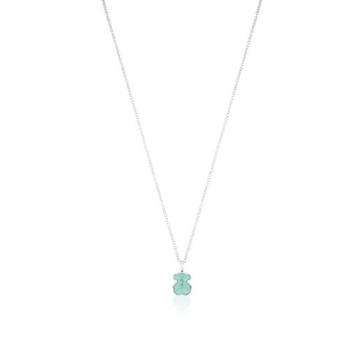 Silver New Color Necklace with Amazonite
