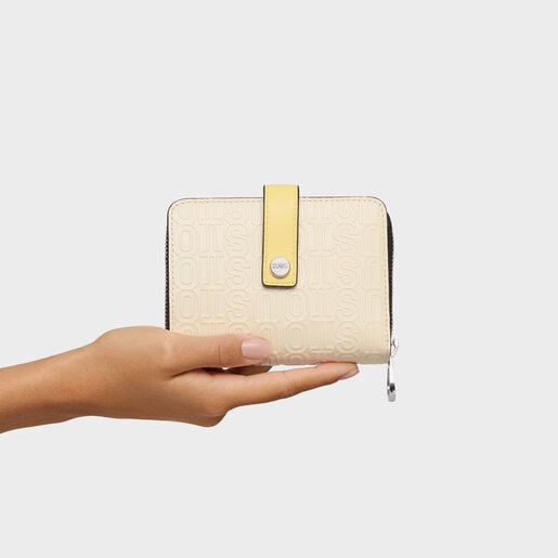 Beige Wallet Urbana Logo New