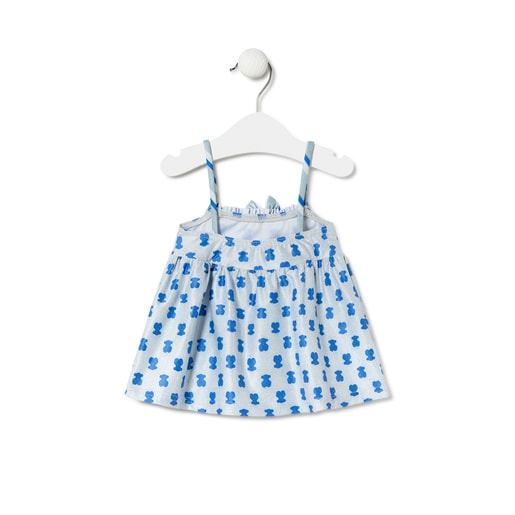 Vestido de tirantes niña BCrash azul