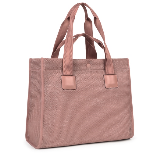 Large pink Ina TOUS Shopping bag