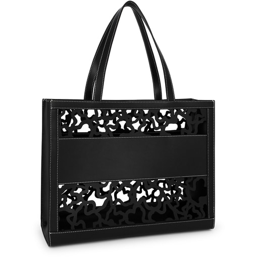 Large black Amaya Kaos Shock shopping bag | TOUS