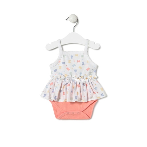 Tous - Baby Bodysuit With Skirt In Star Unique - Baumwolle