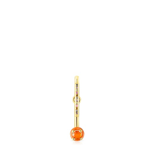 TOUS Vibrant Colors Earring with carnelian and enamel details