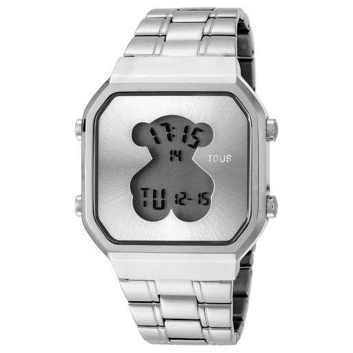 Rellotge digital D-Bear SQ d'acer