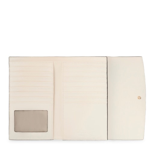 Large beige Flap Wallet TOUS Lucia