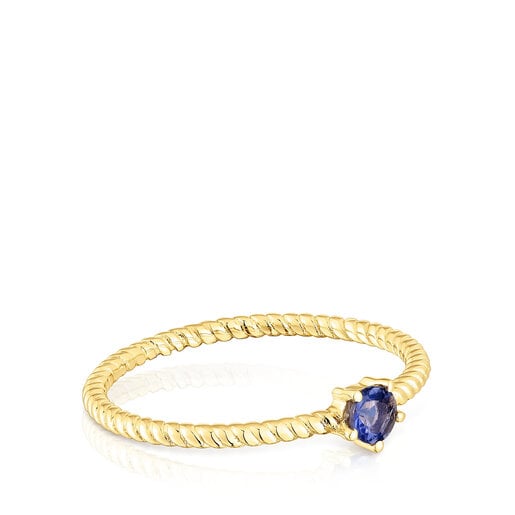 Gold Ring with iolite Cool Joy | TOUS