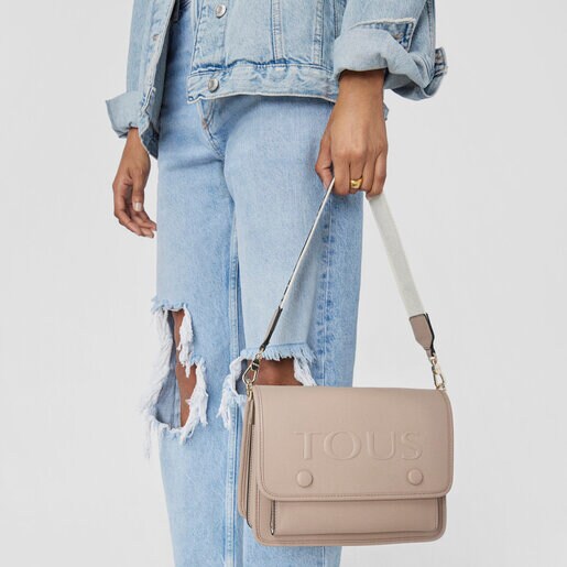 Medium taupe TOUS La Rue Audree Crossbody Bag