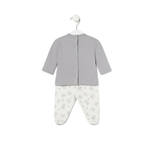 Baby outfit in Illusion grey