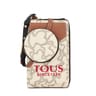 Beige Kaos Icon hanging phone pouch with wallet