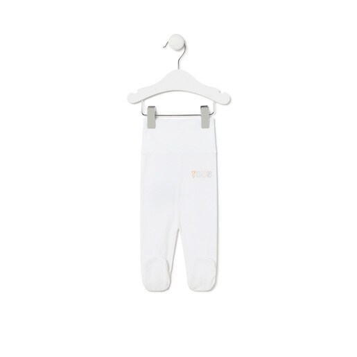 Baby leggings in plain white