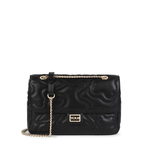 Medium black Kaos Dream Crossbody bag with flap | TOUS