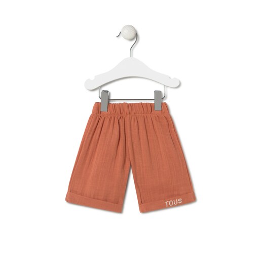 Conjunto de bebé niña Classic teja